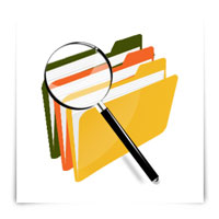folder with magnify glass